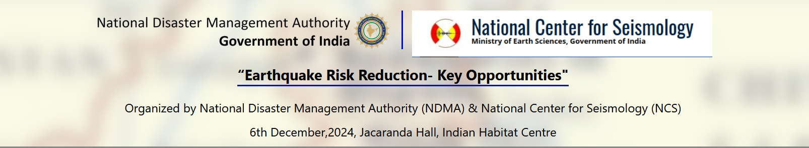 Workshop on Earthquake Risk Reduction- Key Opportunities